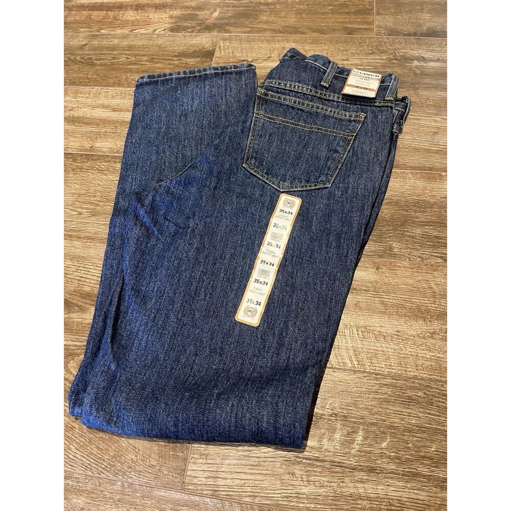 Cinch Jeans Men's Size 35 x 34 Bronze Label Slim Fit Tapered Leg Western Cowboy